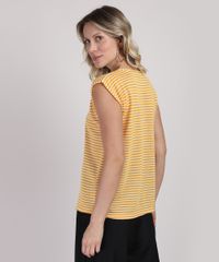 Regata-Feminina-em-Trico-Alongada-Decote-Redondo-Amarelo-Escuro-9951215-Amarelo_Escuro_2