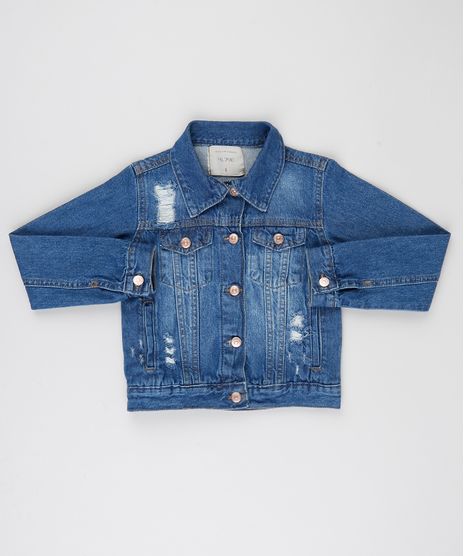 Jaqueta-Jeans-Infantil-Destroyed-com-Bolsos-Azul-Medio-9944354-Azul_Medio_1