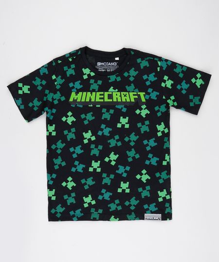 Camiseta-Infantil-Minecraft-Manga-Curta-Preta-9942961-Preto_1
