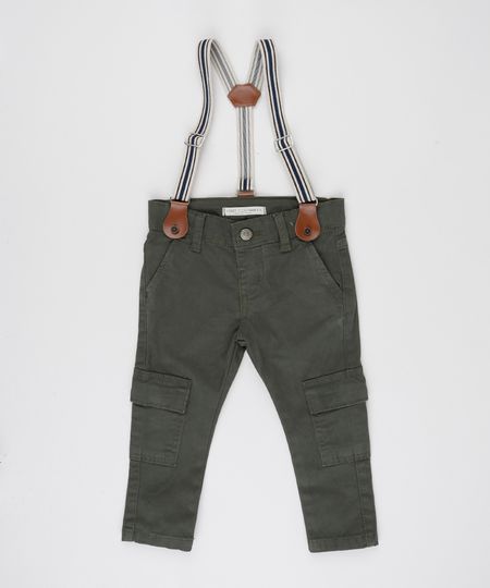 Calca-de-Sarja-Infantil-Cargo---Suspensorios-Verde-Escuro-9943146-Verde_Escuro_1 Calca-de-Sarja-Infantil-Cargo---Suspensorios-Verde-Escuro-9943146-Verde_Escuro_1