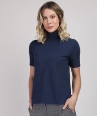 Blusa-Feminina-Canelada-Manga-Curta-Gola-Preto-9933423-Preto_1