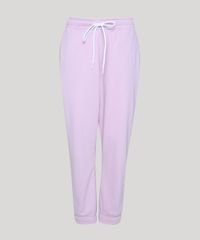 Calca-de-Moletom-Feminina-Jogger-Cintura-Media-Cos-com-Elastico-Lilas-9952335-Lilas_1