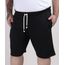 Bermuda-de-Moletom-Masculina-Reta-com-Bolso-Preta-9953442-Preto_1