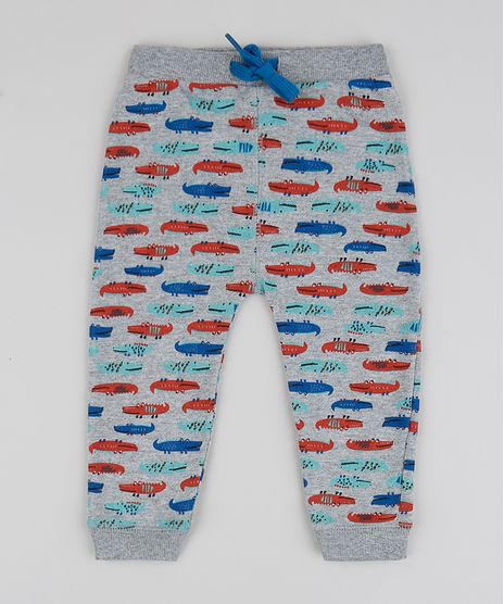 Calca-de-Moletom-Infantil-Estampada-de-Jacares-Cinza-Mescla-9945876-Cinza_Mescla_1