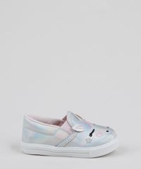 Tenis-Slip-On-Infantil-Unicornio-Prateado-9951820-Prateado_2