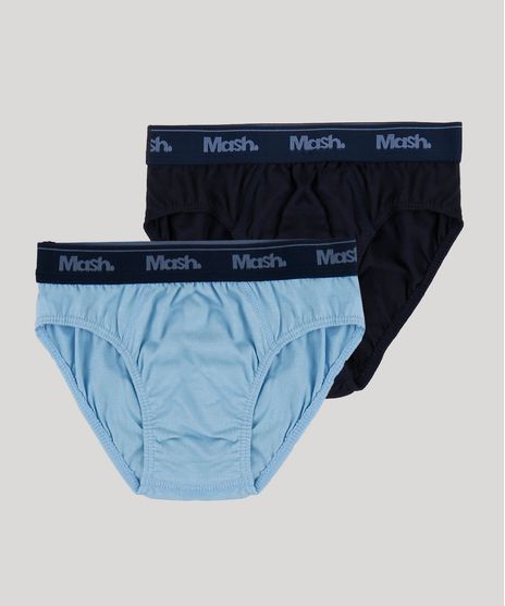 Kit-de-2-Cuecas-Mash-Slip-de-Algodao-Azul-9950917-Azul_1