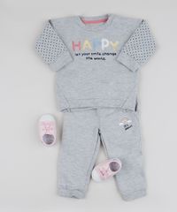 Conjunto-Infantil-Happy-de-Blusao---Calca-em-Moletom-Cinza-Mescla-9846822-Cinza_Mescla_3