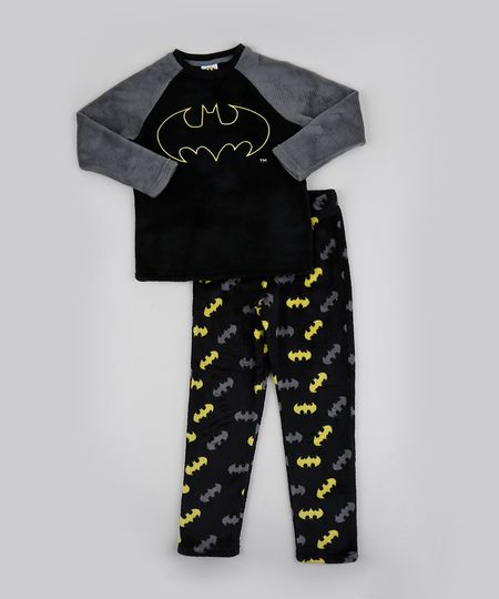 Pijama-de-Fleece-Infantil-Batman-Manga-Longa-Preto-9769046-Preto_1