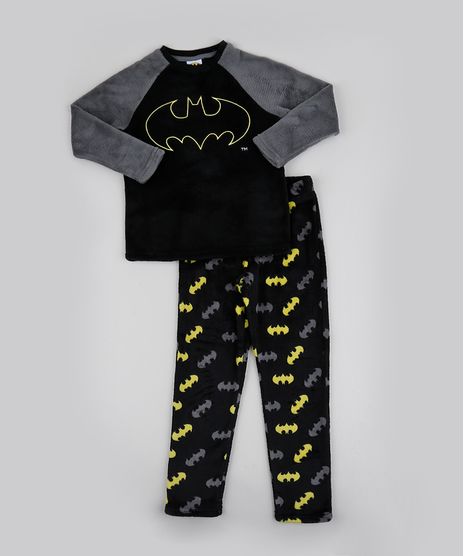 Pijama-de-Fleece-Infantil-Batman-Manga-Longa-Preto-9769046-Preto_1