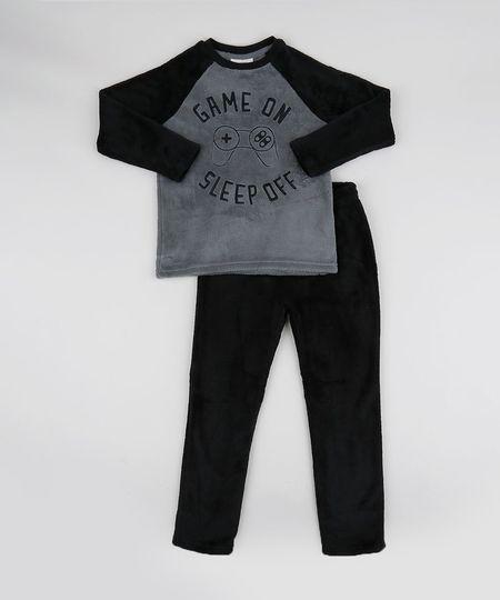 Pijama-de-Fleece-Game-Manga-Longa-Preto-9769044-Preto_1 Pijama-de-Fleece-Game-Manga-Longa-Preto-9769044-Preto_1