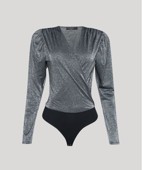 Body-Manga-Longa-Decote-Transpassado-com-Brilho-Metalizado-Prata-9947428-Prata_1
