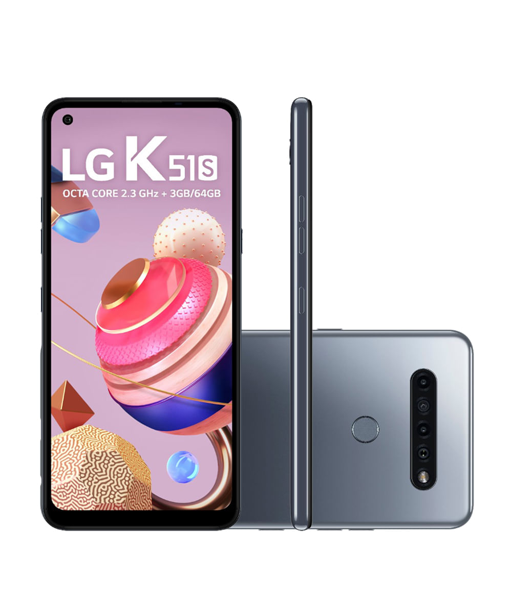 Smartphone LG LMK510BMW K51S 64GB Titânio
