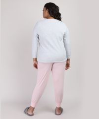 Pijama-Feminino-Plus-Size-Canelado-com-Botoes-Manga-Longa-Rosa-9953335-Rosa_2