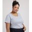 Blusa-Feminina-Plus-Size-Manga-Curta-Decote-V-Cinza-Mescla-9952769-Cinza_Mescla_1