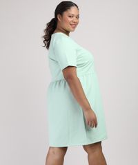 Vestido-de-Moletom-Feminino-Plus-Size-Mindset-Curto-Manga-Curta-Verde-Claro-9953574-Verde_Claro_2