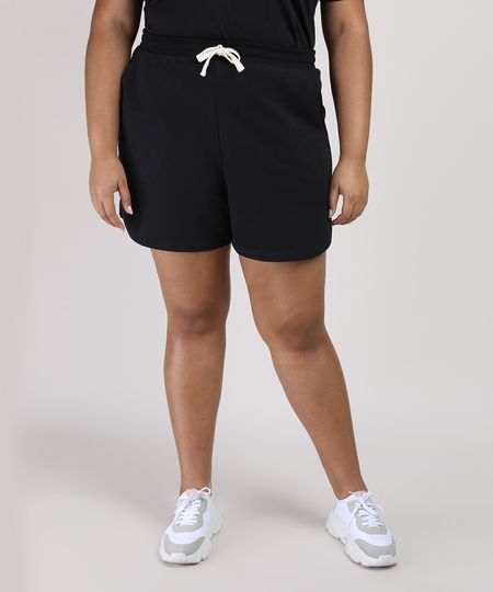 Short-de-Moletom-Feminino-Plus-Size-Mindset-Running-Cintura-Alta-Preto-9953566-Preto_1