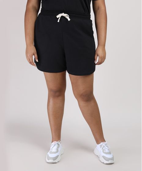 Short-de-Moletom-Feminino-Plus-Size-Mindset-Running-Cintura-Alta-Preto-9953566-Preto_1