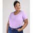 Blusa-Feminina-Plus-Size-Manga-Curta-Decote-V-Lilas-9952769-Lilas_1