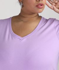 Blusa-Feminina-Plus-Size-Manga-Curta-Decote-V-Lilas-9952769-Lilas_4