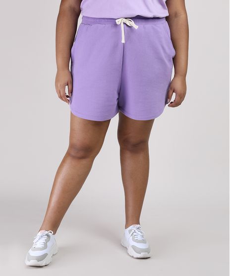 Short-de-Moletom-Feminino-Plus-Size-Mindset-Running-Cintura-Alta-Lilas-9953563-Lilas_1