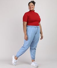 Calca-Jeans-Feminina-Plus-Size-Jogger-Cintura-Alta-Azul-Claro-9952947-Azul_Claro_3