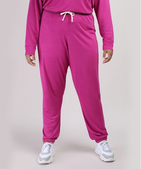 Calca-de-Moletom-Feminina-Plus-Size-Mindset-Jogger-Cintura-Alta-Roxa-9953572-Roxo_1
