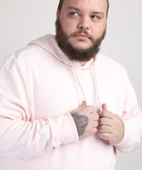 Blusao-de-Moletom-Masculino-Plus-Size-com-Capuz-e-Bolso-Rosa-Claro-9953221-Rosa_Claro_4