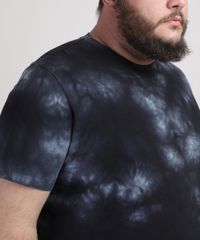 Camiseta-Masculina-Plus-Size-Tie-Dye-Manga-Curta-Gola-Careca-Preta-9953461-Preto_4