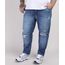 Calca-Jeans-Masculina-Plus-Size-Slim-Destroyed-Azul-Medio-9951375-Azul_Medio_1