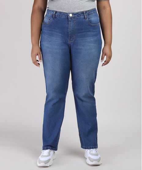Calca-Jeans-Feminina-Plus-Size-Reta-Cintura-Alta-Azul-Medio-9952946-Azul_Medio_1