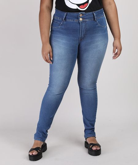 Calca-Jeans-Feminina-Plus-Size-Sawary-Super-Skinny-Cintura-Alta-Azul-Medio-9950585-Azul_Medio_1