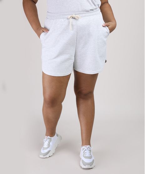 Short-de-Moletom-Feminino-Plus-Size-Mindset-Running-Cintura-Alta-Cinza-Mescla-Claro-9953557-Cinza_Mescla_Claro_1