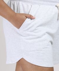 Short-de-Moletom-Feminino-Plus-Size-Mindset-Running-Cintura-Alta-Cinza-Mescla-Claro-9953557-Cinza_Mescla_Claro_4 Short-de-Moletom-Feminino-Plus-Size-Mindset-Running-Cintura-Alta-Cinza-Mescla-Claro-9953557-Cinza_Mescla_Claro_4