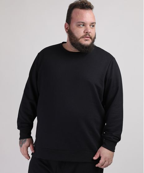 Blusao-de-Moletom-Masculino-Plus-Size-Preto-9952912-Preto_1