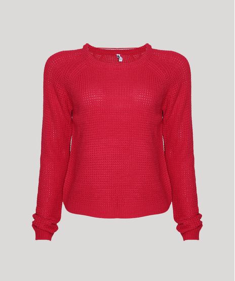 Sueter-Feminino-Basico-em-Trico-Decote-Redondo-Pink-9798092-Pink_1