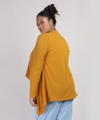Capa-Feminina-Plus-Size-Canelada-Assimetrica-Mostarda-9952771-Mostarda_2