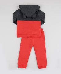 Conjunto-Infantil-Mickey-Mouse-Blusao-Estampado-com-Capuz---Calca-Cinza-Mescla-9842873-Cinza_Mescla_2