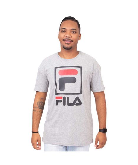 camiseta fila cinza