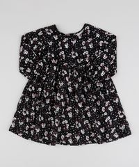 Vestido-Infantil-Estampado-Floral-Manga-Longa-Preto-9946742-Preto_1