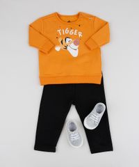 Conjunto-Infantil-Tigrao-em-Moletom-de-Blusao-Laranja---Calca-de-Moletom-Preto-9951829-Preto_3