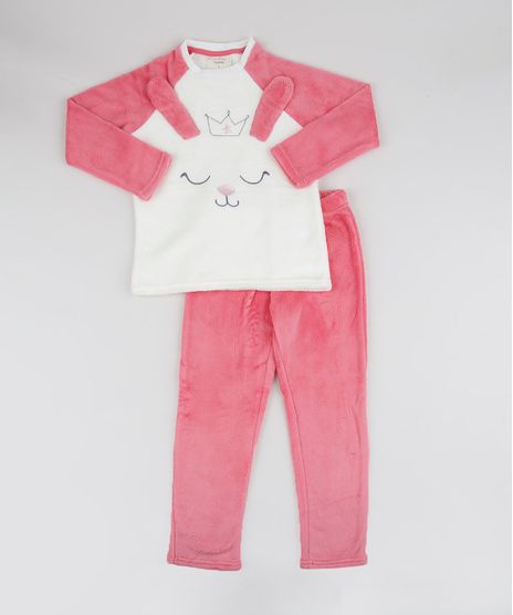 Pijama-de-Fleece-Infantil-Coelhinha-Manga-Longa-Rosa-9769042-Rosa_1