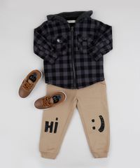 Jaqueta-de-Flanela-Infantil-Estampada-Xadrez-Preta-9810341-Preto_3