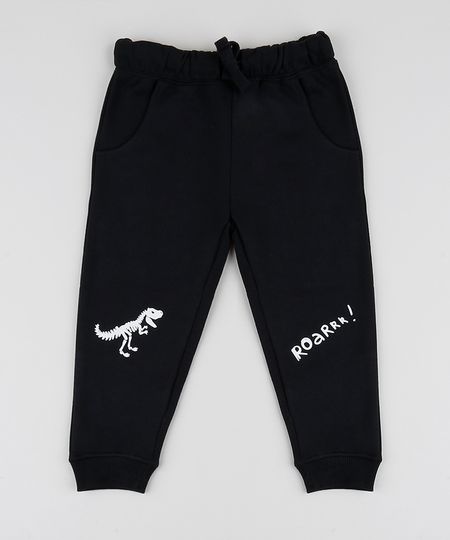 Calca-de-Moletom-Infantil-Dinossauro-com-Bolsos-Preta-9790366-Preto_1 Calca-de-Moletom-Infantil-Dinossauro-com-Bolsos-Preta-9790366-Preto_1