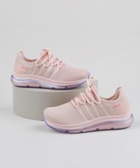 Tenis-Feminino-Actvitta-Knit-Running-com-Solado-Transparente-Rosa-Claro-9947315-Rosa_Claro_1