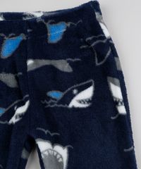 Pijama-de-Fleece-Infantil-Tubarao-Manga-Longa-Azul-Marinho-9769038-Azul_Marinho_4