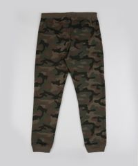 Calca-de-Moletom-Juvenil-Estampada-Camuflada-com-Bolsos-Verde-Militar-9799890-Verde_Militar_2