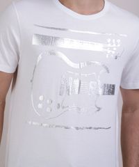 Camiseta-Masculina-Guitarra-Metalizada-Manga-Curta-Gola-Careca-Branca-9950955-Branco_4