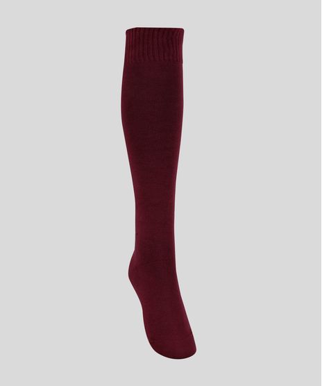 Meia-Feminina-Lupo-Cano-Alto-3-4-Vinho-9954199-Vinho_1