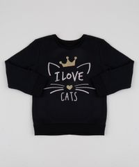 Blusao-de-Moletom-Infantil--I-Love-Cats--Preto-9946763-Preto_1