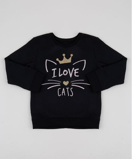 Blusao-de-Moletom-Infantil--I-Love-Cats--Preto-9946763-Preto_1